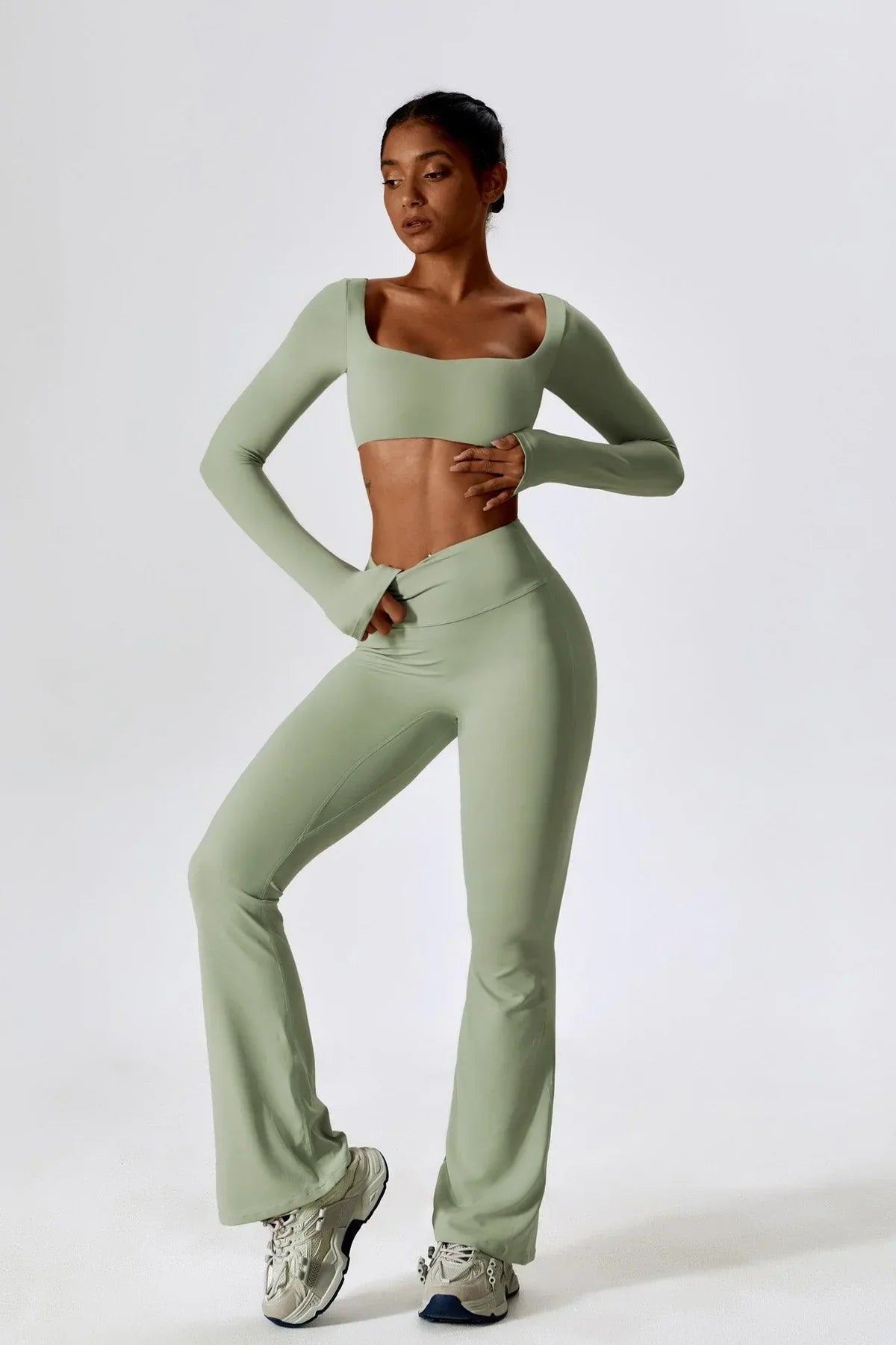 Daphne Flare Leggings - Butter Yellow