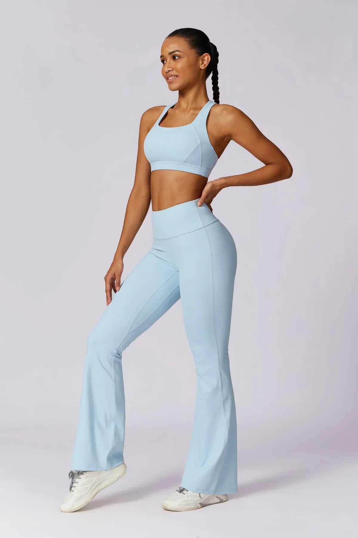 Anna Long Sleeve Top - Blue Bic