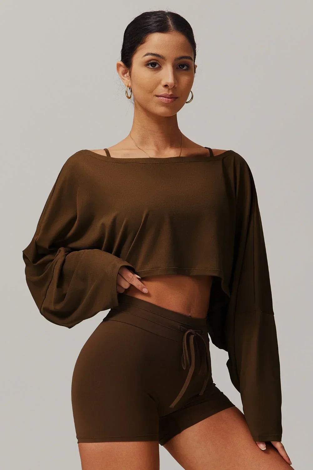 Anna Long Sleeve Top - Blue Bic