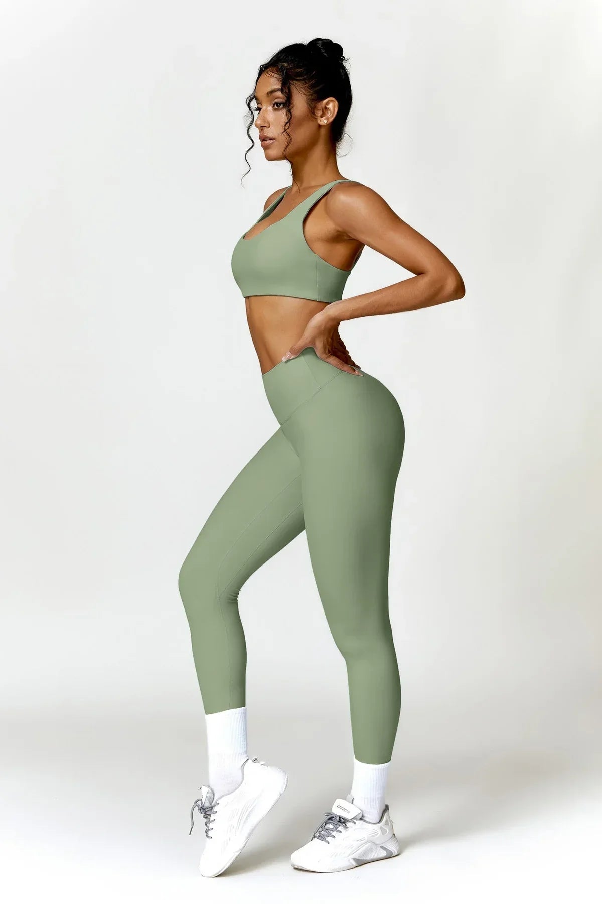 Hanna Leggings - Light Olive